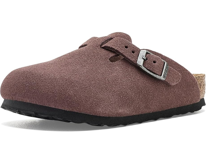 Сабо Birkenstock Boston из замши для детей