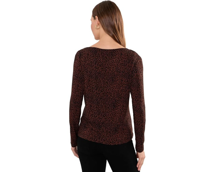 Long Sleeve Boatneck Knit Top