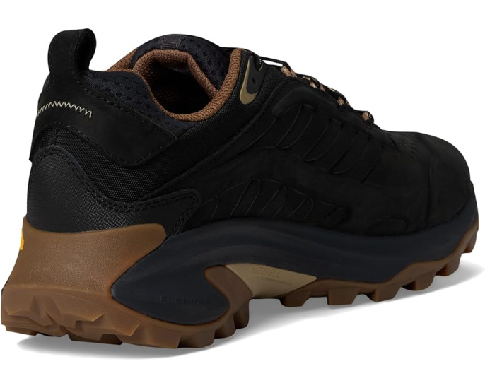 Кроссовки Merrell Moab Speed 2 Leather Waterproof с технологией FlexPlate и подошвой Vibram