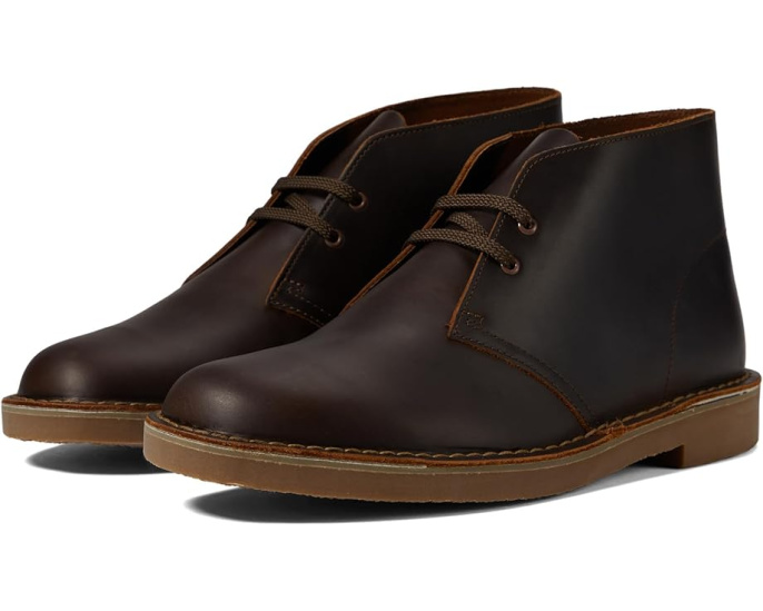 Ботинки Clarks Bushacre 3 чукка на шнуровке с резиновой подошвой