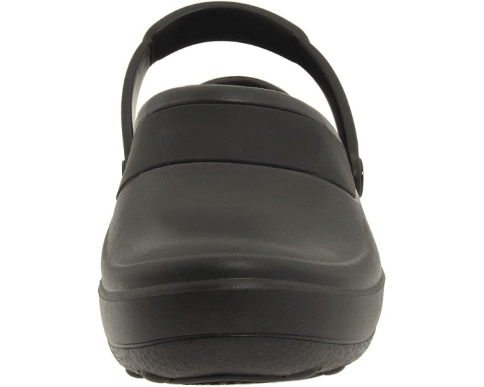 Клоги Crocs Mercy Work с цельной резиной черные