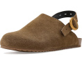 Сабо Toni Suede Clogs от Amie Rafa на танкетке серо-коричневые