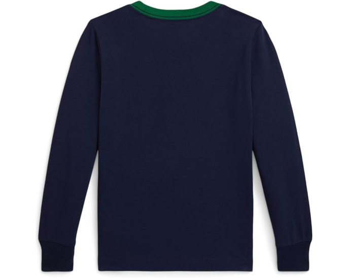 Футболка Polo Ralph Lauren Kids с длинным рукавом и логотипом для малышей