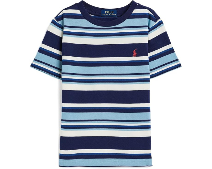 Striped Cotton Jersey Tee (Toddler/Little Kid)
