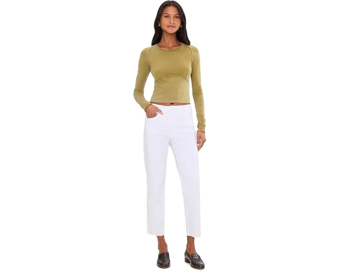 Джинсы KUT from the Kloth Rachael High-Rise Fab Ab Mom с необработанным краем