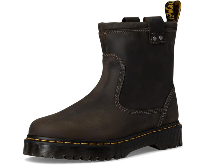 Ботинки Dr. Martens Anistone Lo Leather Pull-On с металлическими пластинами
