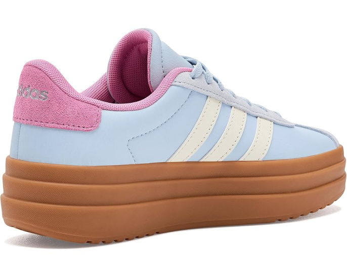 Кроссовки Adidas VL Court Bold для детей с цветочным принтом