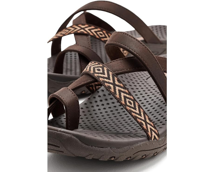 Треккинговые сандалии SKECHERS Reggae Timeless Summer с веганской кожей