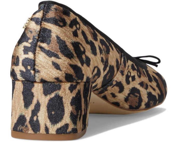 Jack Rogers туфли Maddy Pump из бархатистой кожи с леопардовым принтом