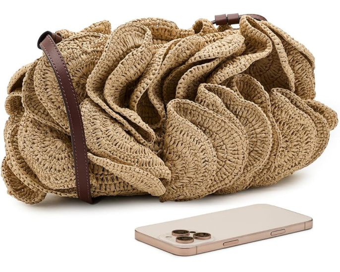 Сумка через плечо Flower Raffia от FARM Rio