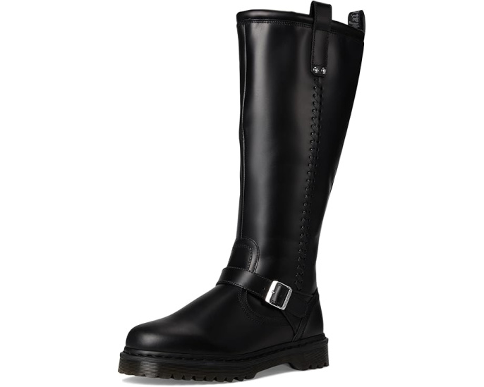 Высокие ботинки Dr. Martens Anistone до колена из состаренной кожи