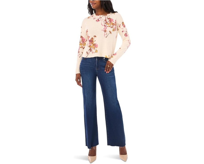 Свитер Vince Camuto Electric Bouquets Crew Neck
