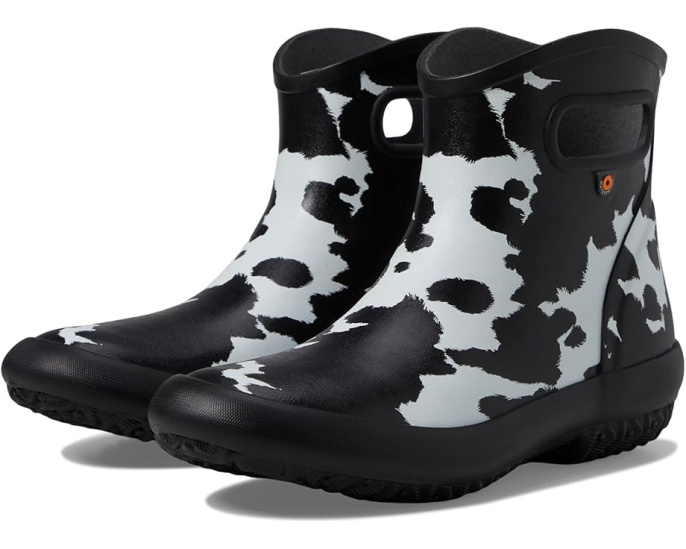 Ботинки Bogs Patch Ankle Cow на 100% водонепроницаемые