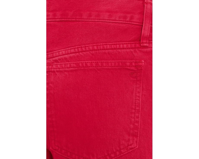 Джинсы Madewell Low Slung Baggy Crop в красном цвете