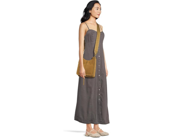 Сумка Rebecca Minkoff Darren Medium Feed из замши со съемным ремнем