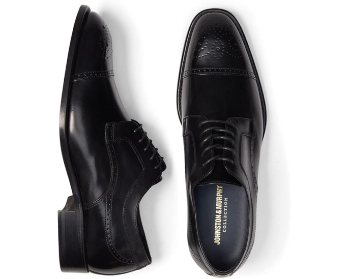 Туфли оксфорды Johnston & Murphy Ellsworth Cap Toe ручной работы из Италии