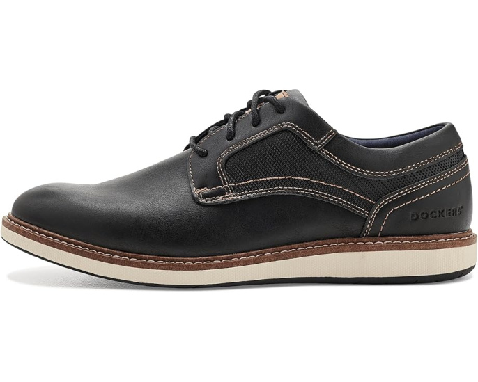 Dockers мужские туфли Halstead из черной экокожи