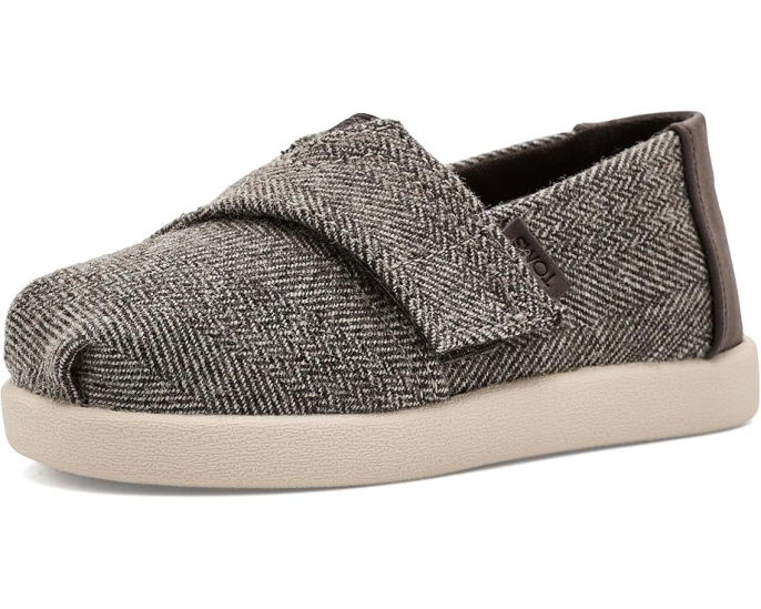 Детские туфли TOMS Alpargata темно коричневые