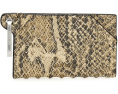 Кардхолдер AllSaints Hex Snake с карабином и тиснением под змею