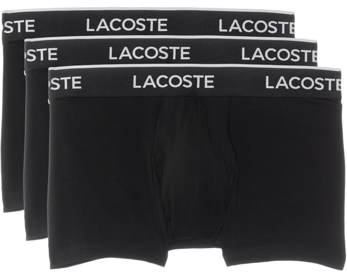 Трусы Lacoste из хлопка с эластаном 3 штуки