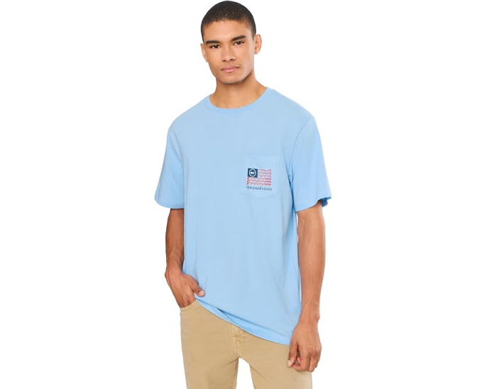Футболка Vineyard Vines с принтом флагов для гольфа