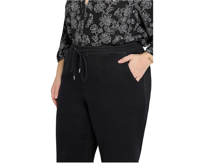 Джинсовые брюки NYDJ Relaxed Drawstring Pull-On Plus Size на кулиске