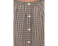 Madewell The Chateau Top блуза в клетку с короткими рукавами