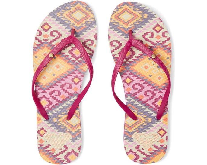 Шлепанцы Roxy Bermuda Print с текстурированной резиновой стелькой