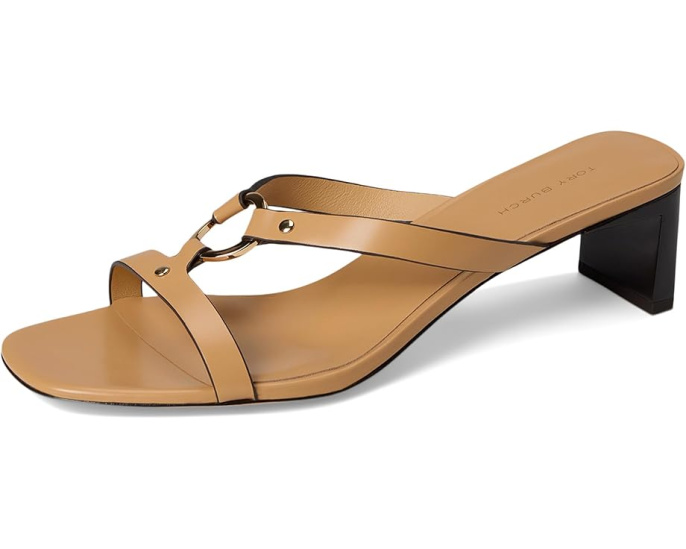 Босоножки Tory Burch Ring Heel 55 мм с квадратным носком и кольцом