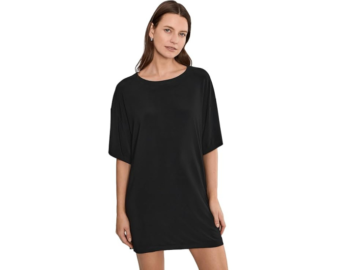 Платье-квадрат Norma Kamali Short Sleeve Boxy Mini Dress с коротким рукавом
