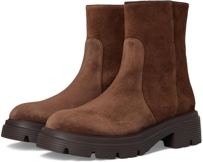 Ботинки Stuart Weitzman Hudson Lite Zip Bootie на квадратном каблуке