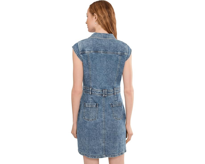 Платье Ruth Denim Front Dress с расклешенными рукавами от KUT from the Kloth
