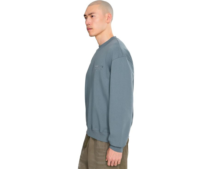 Свитшот AllSaints Xander с круглым вырезом и принтом на груди