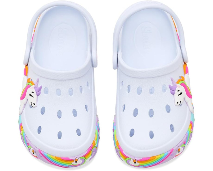 Детские сабо SKECHERS KIDS Summer Scene-Rainbow Wish с регулируемым ремешком