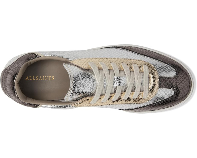 Металлизированные кроссовки AllSaints Thelma с кожаным верхом