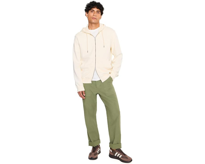 Faherty худи Oceanside Fleece на молнии из органического хлопка