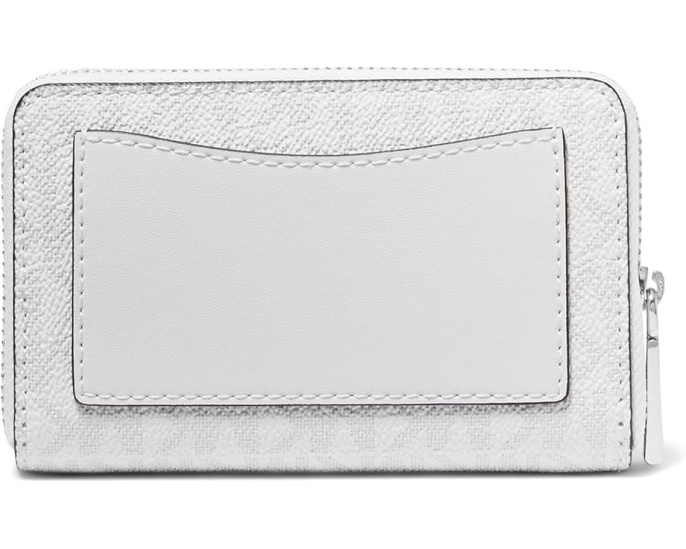 Визитница MICHAEL Michael Kors Jet Set Small Zip Around из тисненой кожи