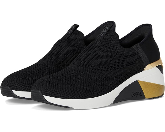 SKECHERS A-Wedge слипоны на танкетке с технологией Memory Foam