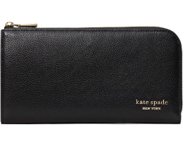 Континентальный кошелек Devin на молнии из шагреневой кожи Kate Spade New York