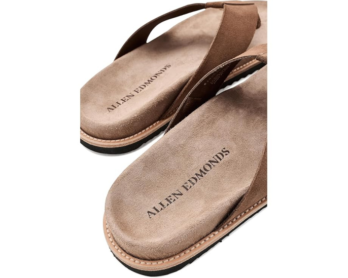 Шлепанцы Sawgrass Thong от Allen Edmonds на мягкой замше