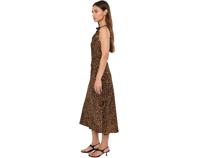 Плиссированное платье Ocelot-Print из крепа от Lauren Ralph Lauren