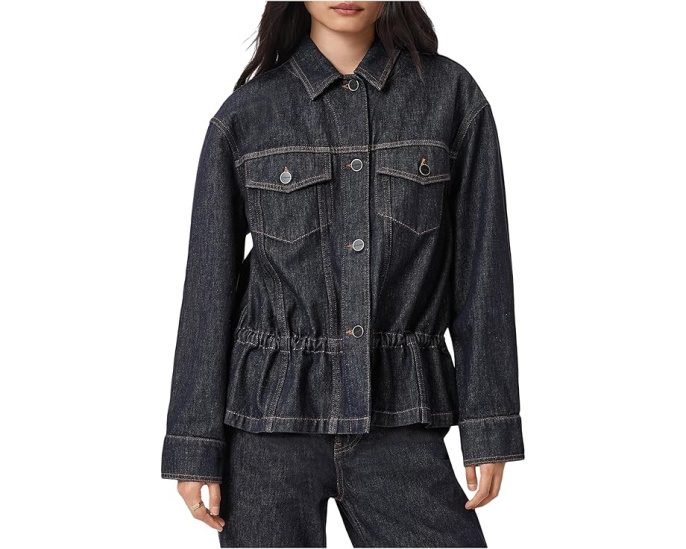 Куртка-тракер Denby Peplum AllSaints из денима