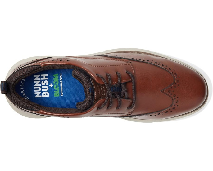 Оксфорды Nunn Bush Stance Wing Tip со стелькой BLOOM и клиновидной подошвой