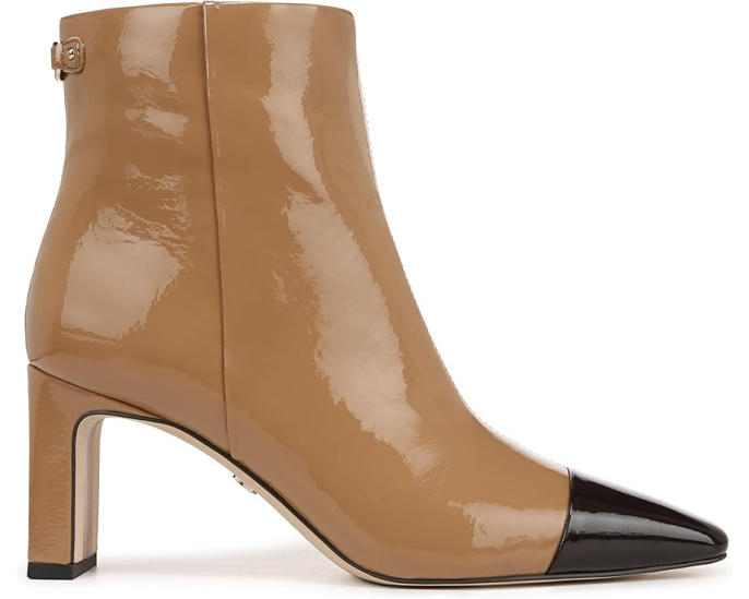 Ботильоны Saige 2 Sam Edelman с архитектурным каблуком и застежкой-молнией