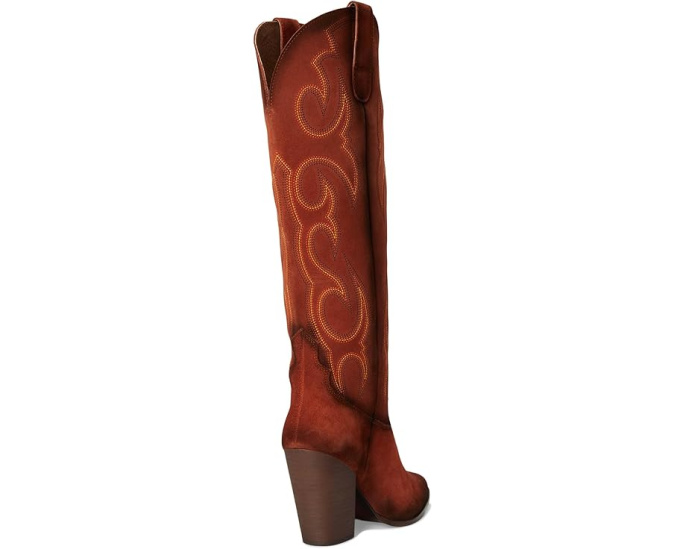 Corral Boots ботинки Q7033 до колена с вышивкой и каблуком кубин