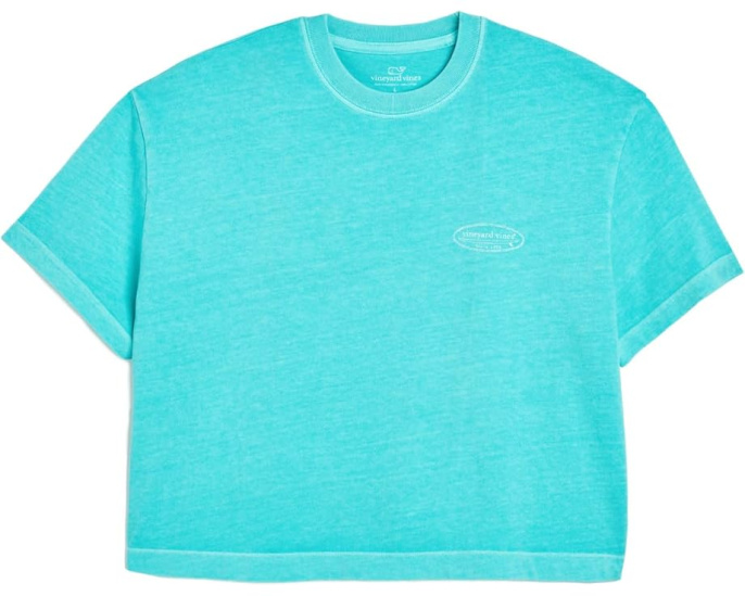 Детский укороченный топ с круглым вырезом от vineyard vines