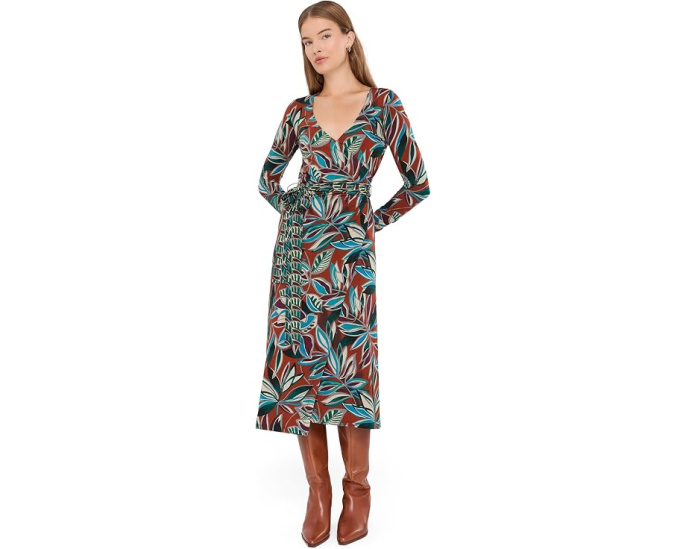 The Janie Favorite Ruched Sleeve Wrap Dress