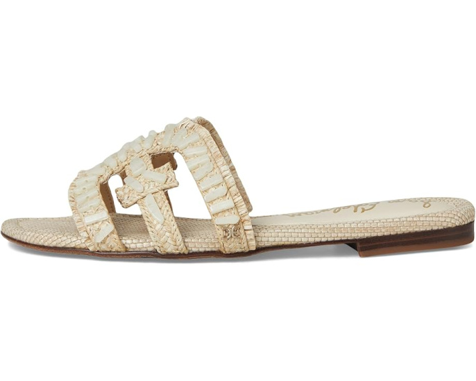 Сандалии Sam Edelman Bay Stone с логотипом и круглым носком