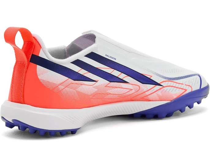 Детские бутсы Adidas F50 Hyperfast League без шнуровки для травы