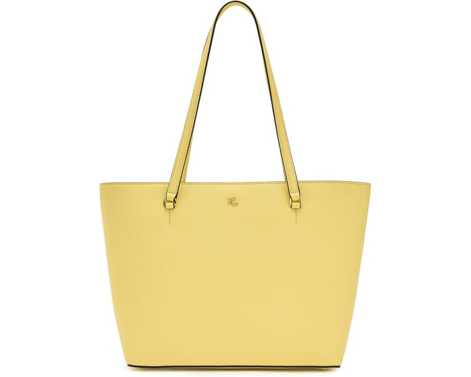 Сумка-шоппер Lauren Ralph Lauren Crosshatch Leather Medium Karly Shopper Tote